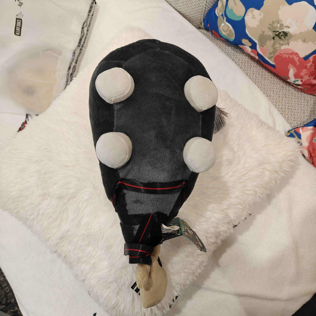 Arknights Chongyue Bean Plush Showing Belly