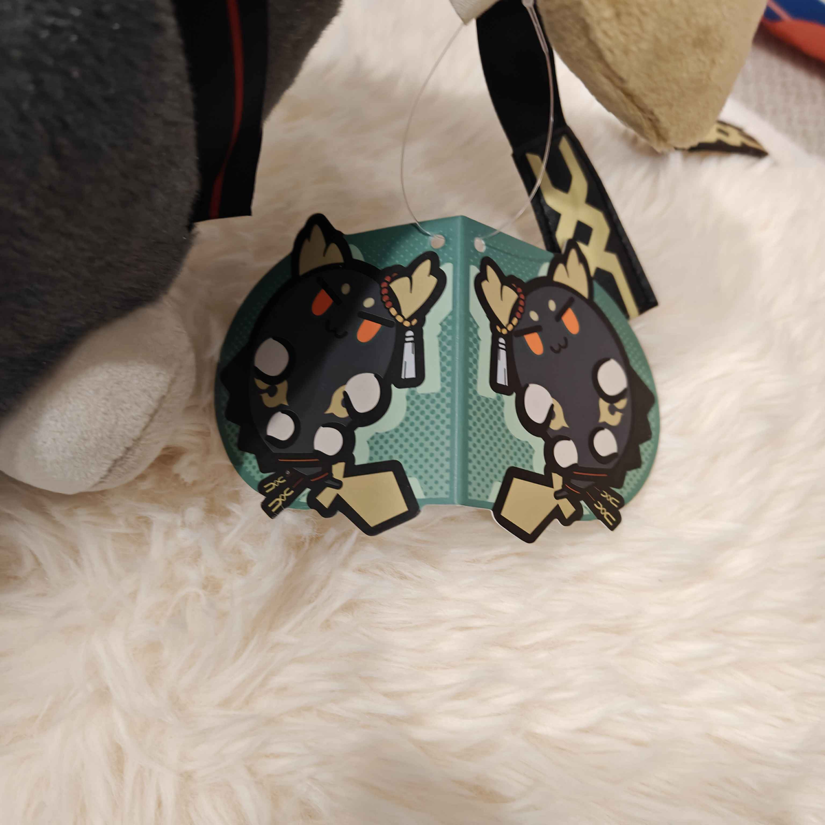 Arknights Chongyue Bean Plush Showing Front Tag