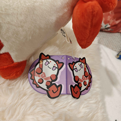 Arknights Nian Bean Plush Showing Front Tag