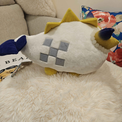Arknights Shu bean plush doll side view showing