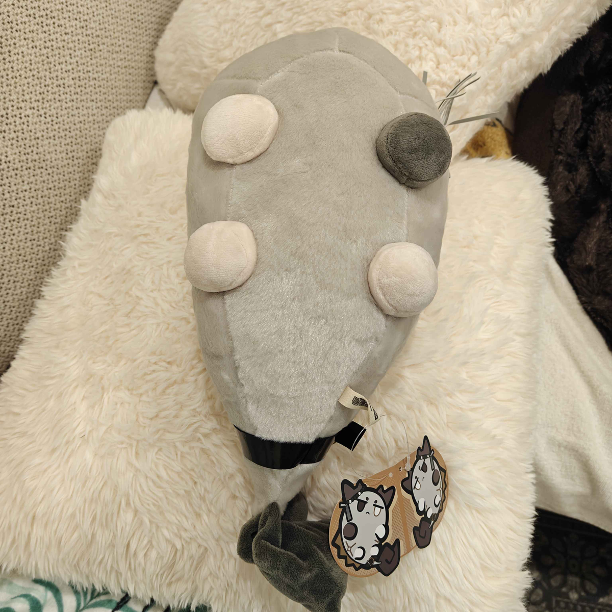 Arknights Wang Bean Plush Showing Belly Details