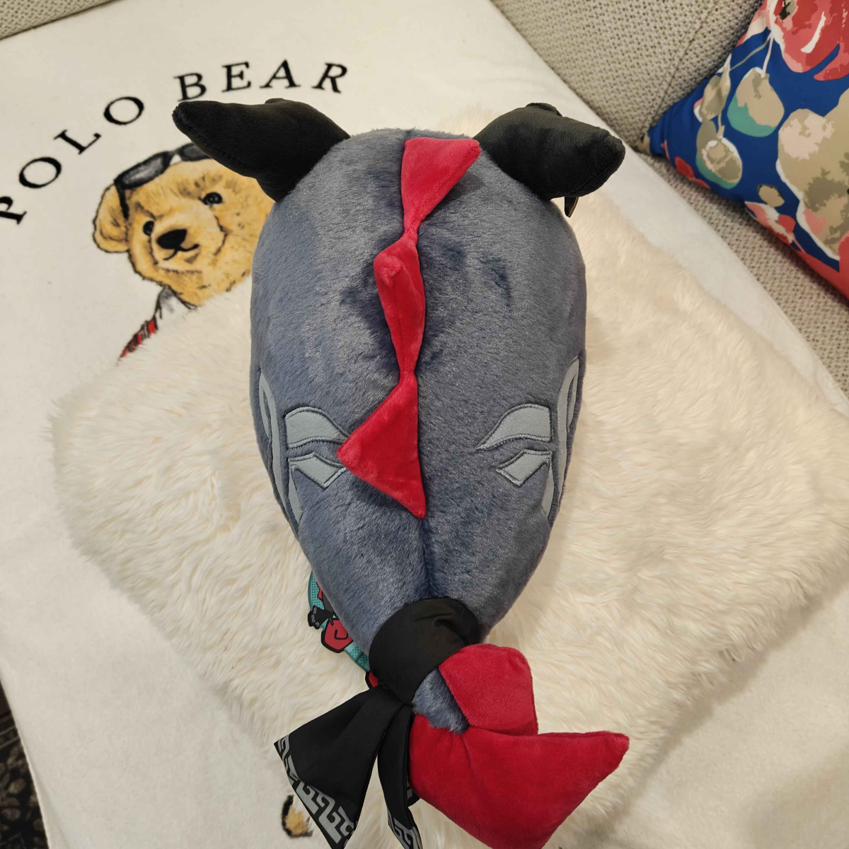 Arknights Yu Bean Plush Showing Back