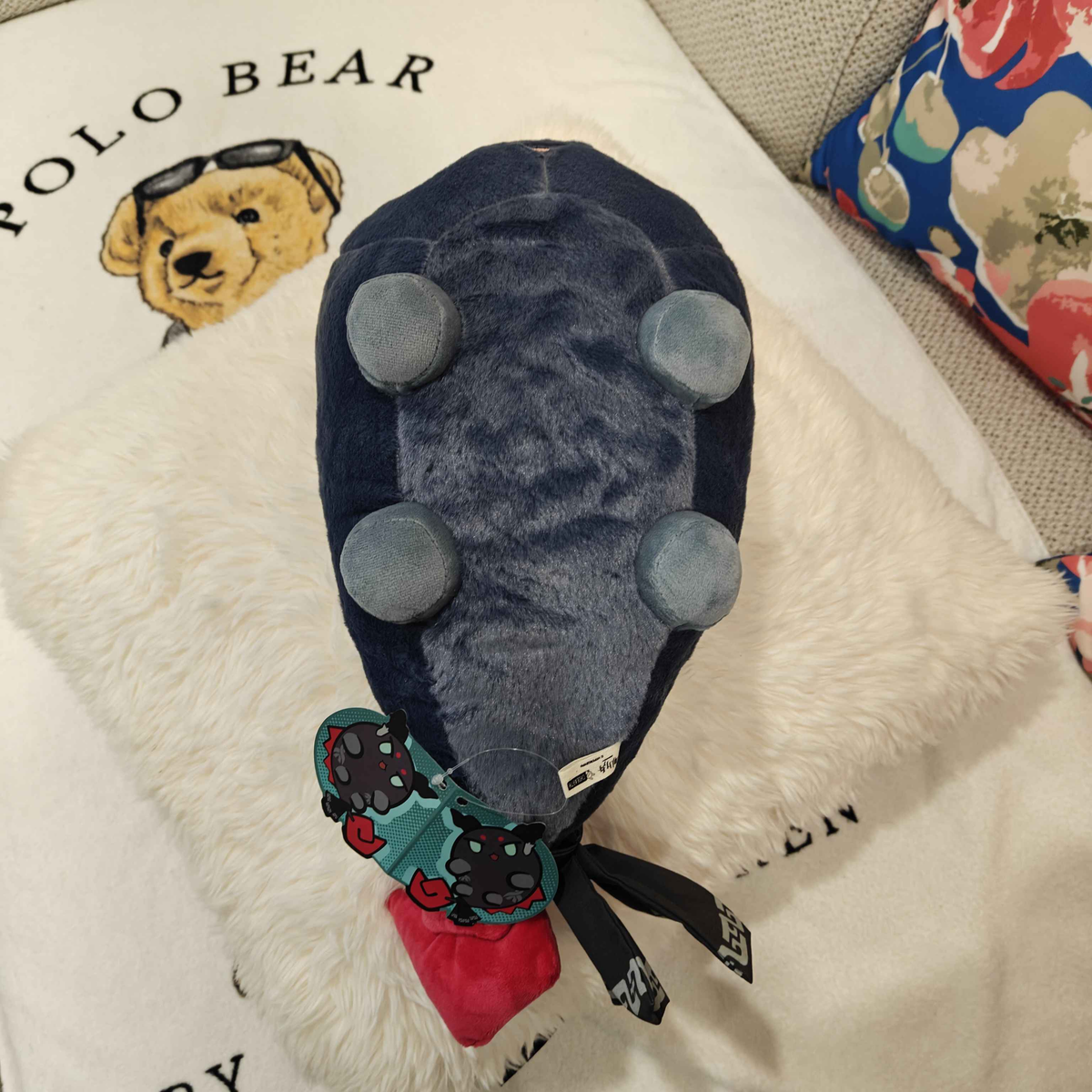 Arknights Yu Bean Plush Showing Belly