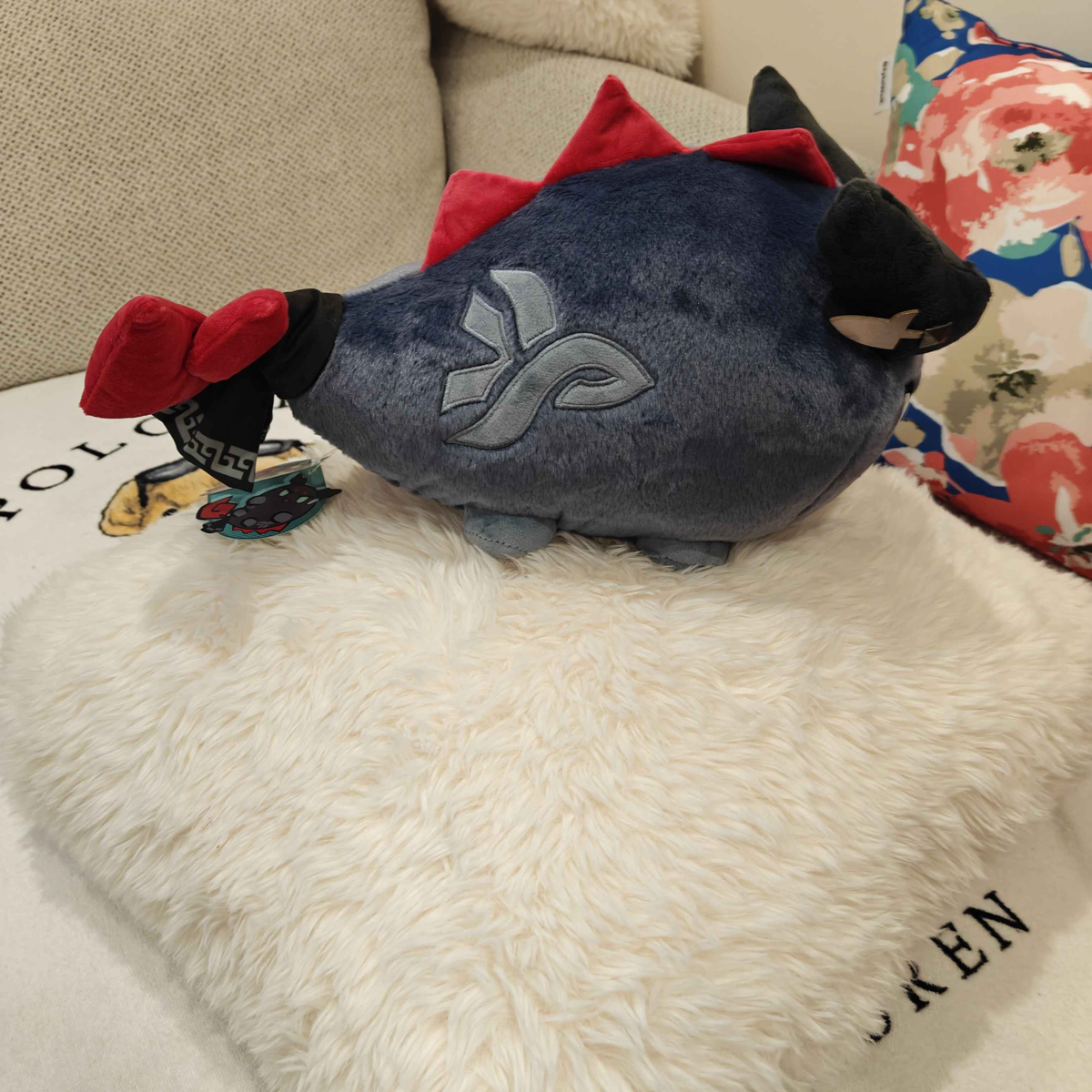 Arknights Yu Bean Plush Showing Side