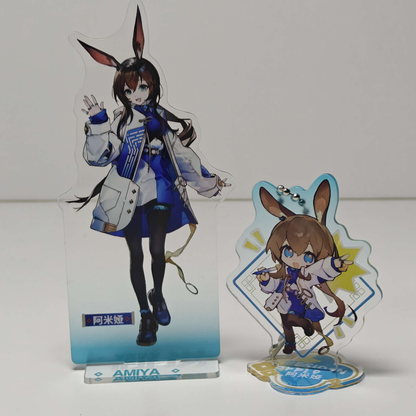 Fanmade Arknights x LAWSON Acrylic Standee Keychain Featuring Amiya