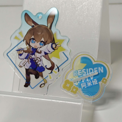 Fanmade Arknights x LAWSON Acrylic Standee Keychain Featuring Amiya Mini