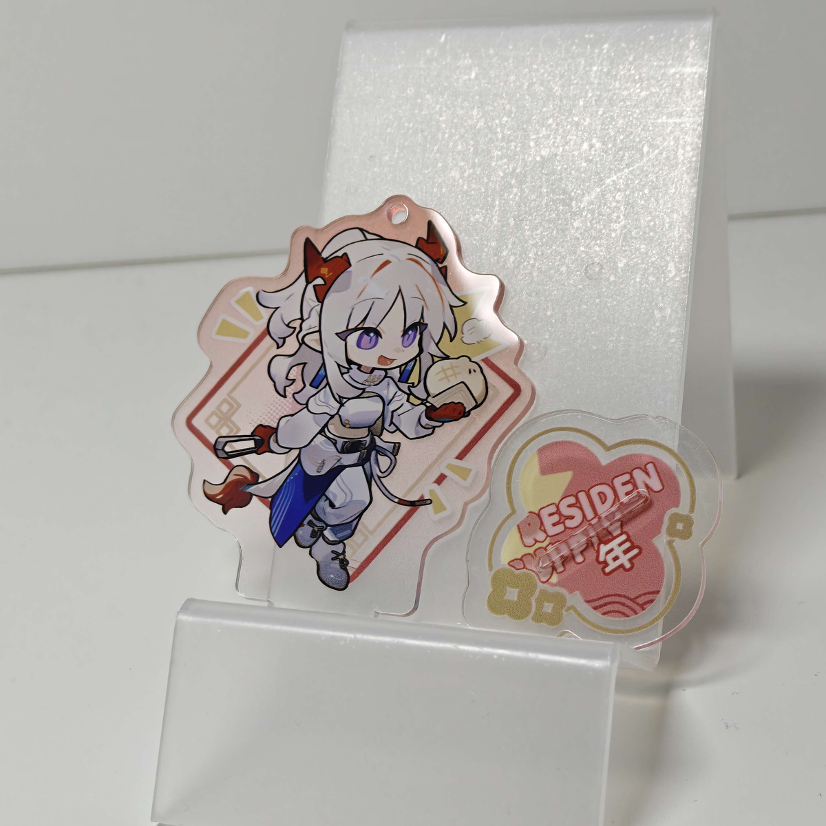 Fanmade Arknights x LAWSON Acrylic Standee Keychain Featuring Nian Mini