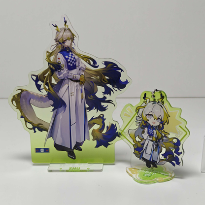 Fanmade Arknights x LAWSON Acrylic Standee Keychain Featuring Shu