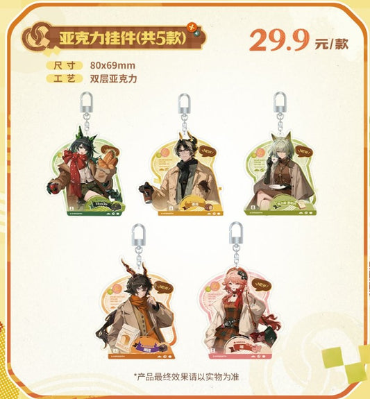 Arknights × MINISO Autumn Whispers acrylic keychains – all 5 designs