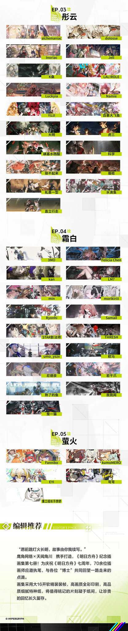 Arknights Illustration Collection Vol.7 – Artbook Set – photo 10